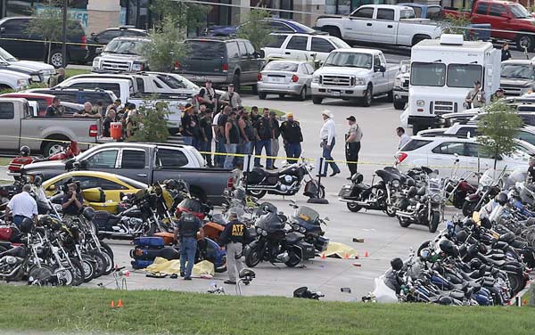 Rival biker gangs shoot it out leaving 9 dead and 18 injured