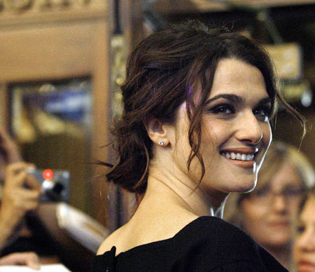 Cast member Rachel Weisz smiles at the premiere of