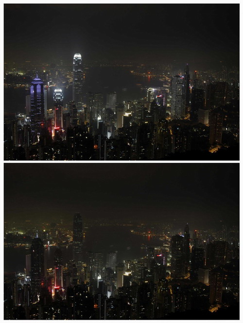 世界各地熄燈響應(yīng)“地球一小時”