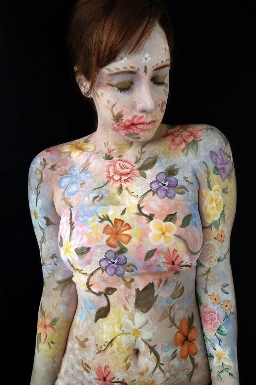 巴西藝術家創(chuàng)作精美人體彩繪