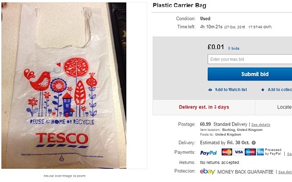英新規引發“血案”，eBay驚現1000英鎊塑料袋