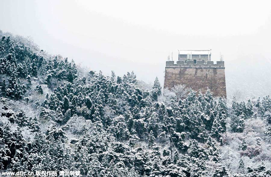 雪后居庸關長城美景（組圖）