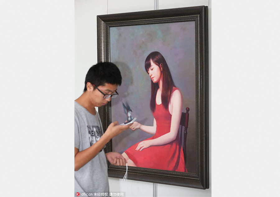 當代朝鮮油畫展南通舉行 唯美浪漫令人震撼（組圖）