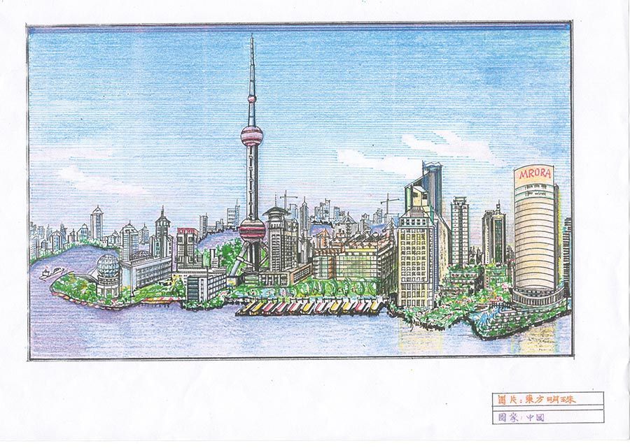 重慶7旬老人環游世界 畫出上百幅精美手繪圖（組圖）