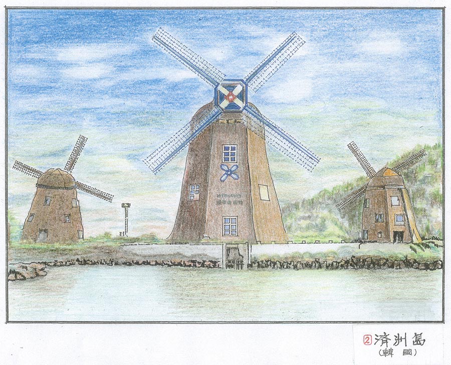 重慶7旬老人環游世界 畫出上百幅精美手繪圖（組圖）