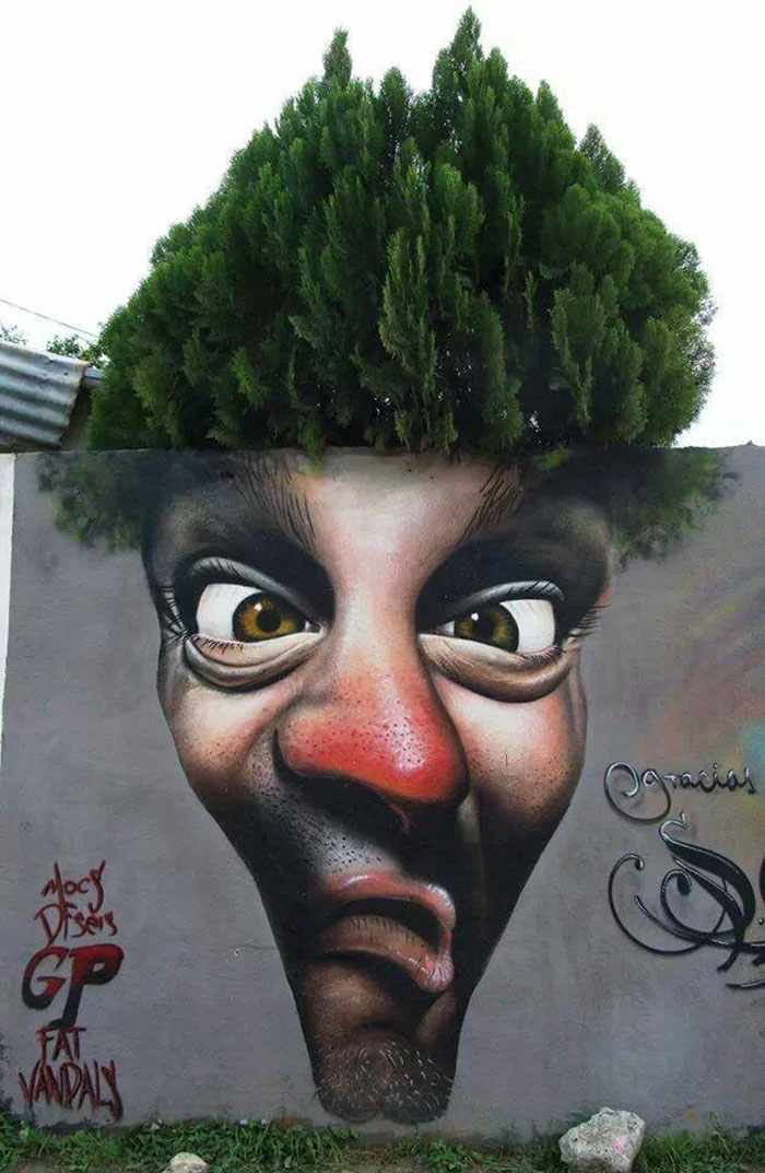和大自然融為一體的墻面藝術（組圖）