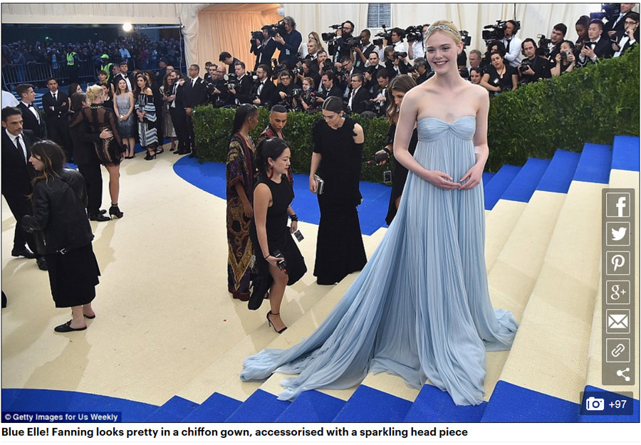 清新優雅性感華麗……你喜歡的2017MetGala都有（組圖）
