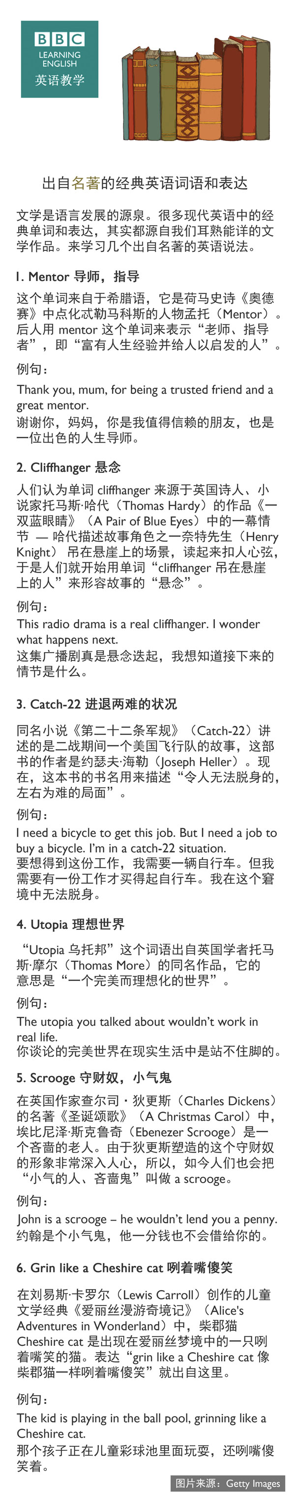 出自名著的經(jīng)典英語(yǔ)詞語(yǔ)和表達(dá)