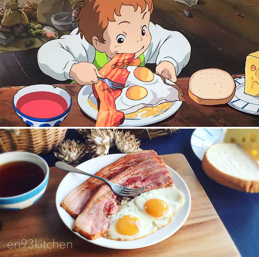 看著就好想吃的宮崎駿動畫美食的現實版在這里！（組圖）