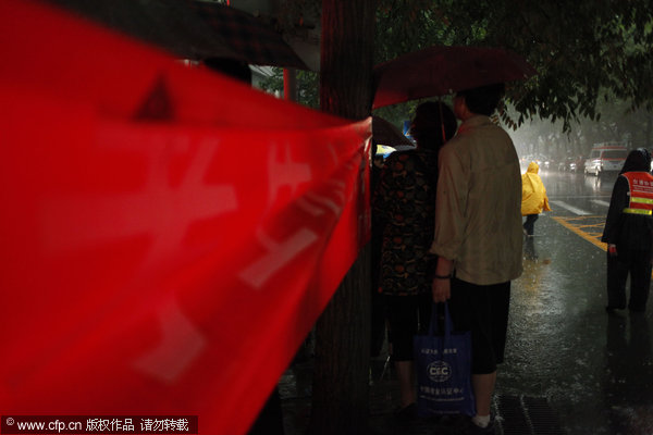 Heavy rain hits China