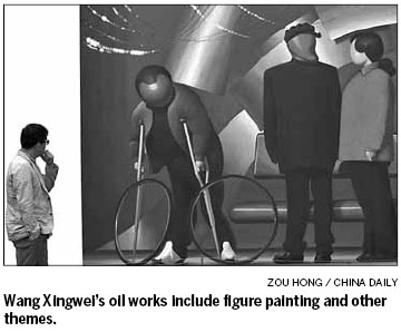 Paintings reflect artist's exploration about social changes