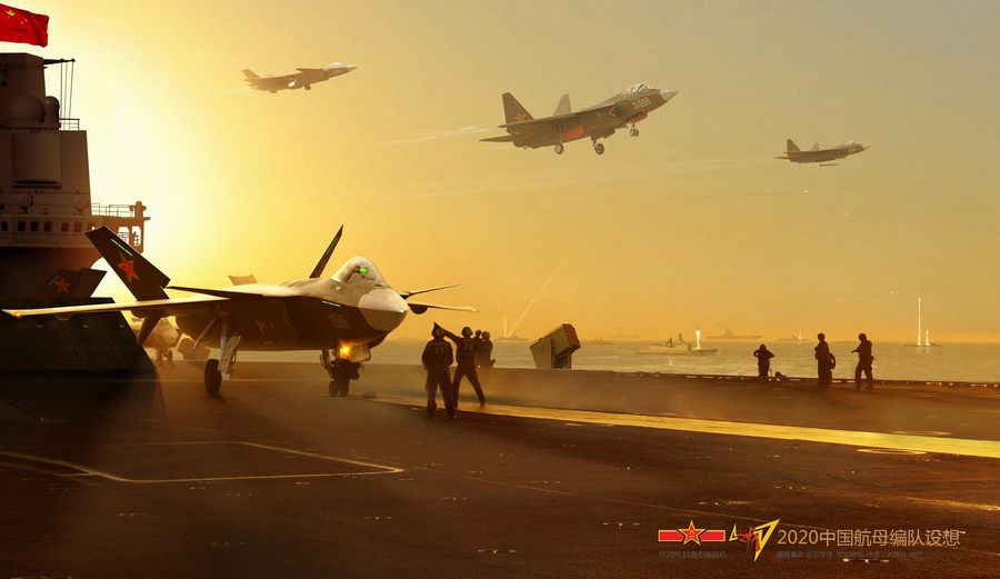 驚艷！網友繪制殲-20戰機發射空空導彈猛圖