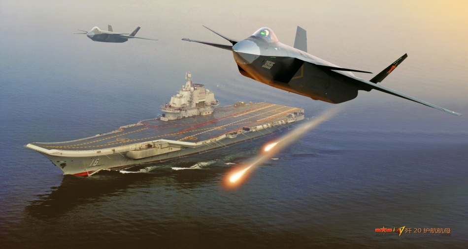 驚艷！網友繪制殲-20戰機發射空空導彈猛圖
