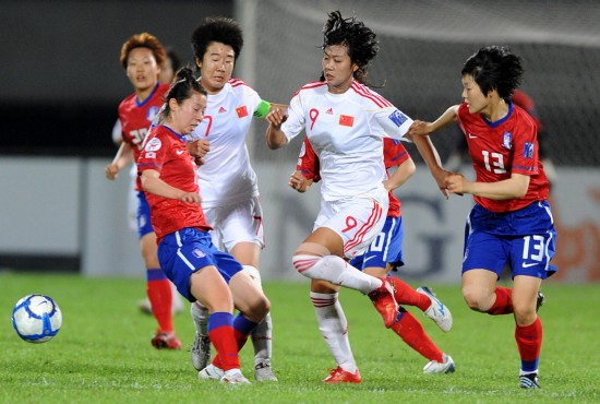 女足亞洲杯：中國隊0:0險平韓國隊