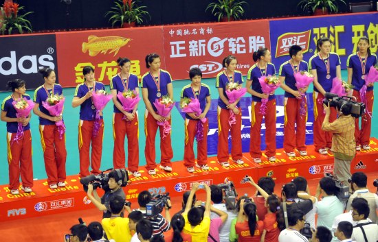 女排精英賽：中國隊(duì)3:0完勝古巴隊(duì)獲亞軍