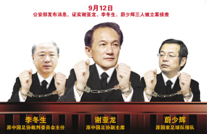 公安部證實(shí)謝亞龍、李冬生、蔚少輝被立案