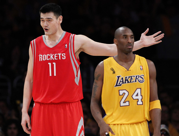 NBA：姚明復出首戰9分6犯離場 火箭揭幕戰遭湖人翻盤